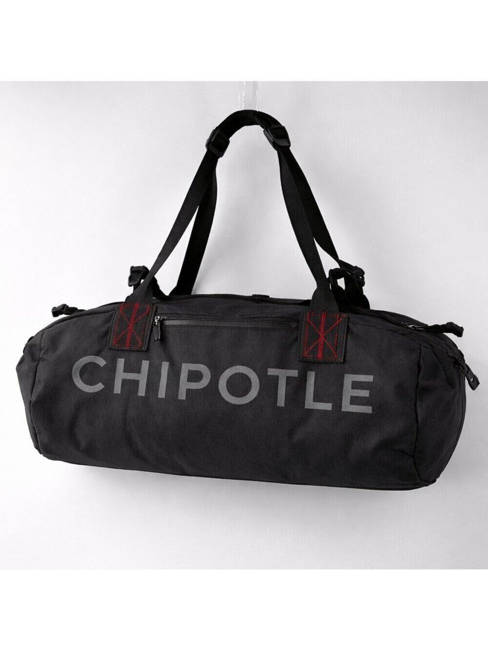 Chipotle Logo Duffel Bag Black Gym Travel Yoga Weekender Lightweight